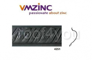 Decor brau - Profile ornamentale standard VMZINC, inaltime 270 mm, lungime 995 mm, adancime 60 mm, Model 4251