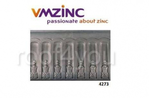 Decor brau - Profile ornamentale standard VMZINC, inaltime 410 mm, lungime 995 mm, adancime 70 mm, Model 4273