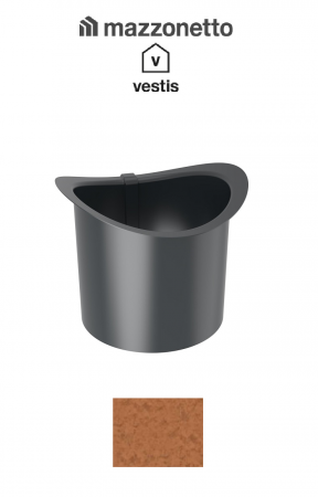 - Sisteme invelitori si fatade - Element de racord cu guler Ø100, Aluminiu Mazzonetto Vestis, RAL Copper