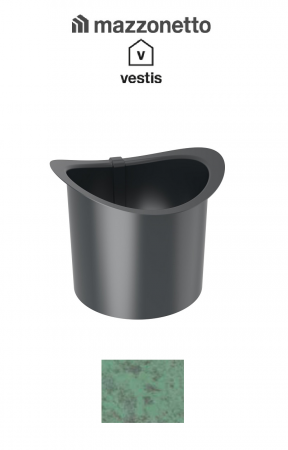 - Sisteme invelitori si fatade - Element de racord cu guler Ø100, Aluminiu Mazzonetto Vestis, RAL Copper Green