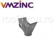 Titan zinc natural - Racord jgheab burlan Ø120 titan zinc natural Vmzinc