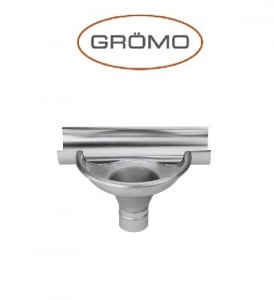Burlane ornamentale - Racord jgheab cositorit pe jgheab semicircular 333/100, Titan Zinc natural Gromo