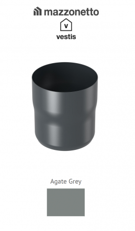 - Jgheaburi si burlane din aluminiu prevopsit - Reductie burlan Ø100, Aluminiu Mazzonetto Vestis, RAL AGATE GREY