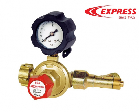 - Arzatoare pe gaz - Regulator de presiune propan Express 694 – HP cu manometru și siguranță