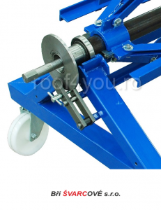 Utilaje pentru tabla - Roti pentru instalatie derolare tabla / derolator OZ-125, max.3000 kg, BRI SVARCOVE