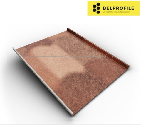 - Tabla din otel prevopsit - Rulou otel, Andalusia, finisaj Printech, 0.5 mm