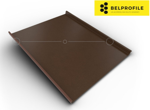 - Tabla din otel prevopsit - Rulou otel, Korten, finisaj Printech, 0.60 mm