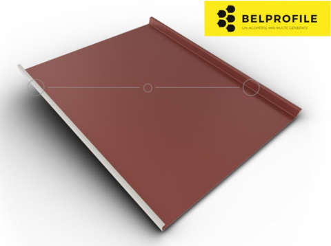 - Tabla din otel prevopsit - Rulou otel, RAL 3009, finisaj SunClear, 0.60 mm