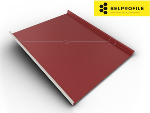 - Tabla din otel prevopsit - Rulou otel, RAL 3011, finisaj SunClear, 0.60 mm