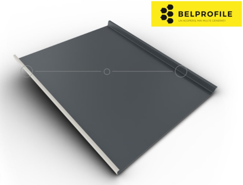 - Tabla din otel prevopsit - Rulou otel, RAL 7016, finisaj SunClear, 0.60 mm