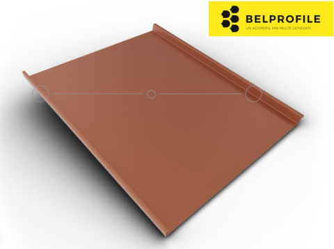 - Tabla din otel prevopsit - Rulou otel, RAL 8004, finisaj SunClear, 0.60 mm