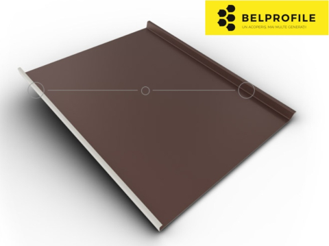 - Tabla din otel prevopsit - Rulou otel, RAL 8017, finisaj SunClear, 0.60 mm