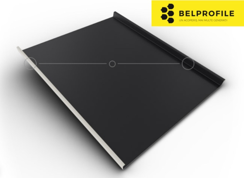 - Tabla din otel prevopsit - Rulou otel, RAL 9005, finisaj SunClear, 0.60 mm