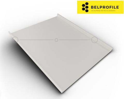 - Tabla din otel prevopsit - Rulou otel, RAL 9010, finisaj SunClear, 0.60 mm