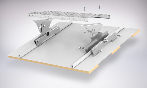 Set treapta acces acoperis pentru invelitoare cu tabla click sau dublu falt, din otel prevopsit, 120cm [2]