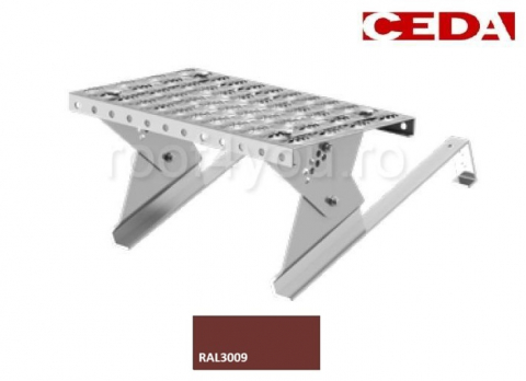 Seturi trepte acces pe acoperis - Set de acces pe acoperis cu tigle de pana la 47cm, din otel galvanizat prevopsit, 40cm