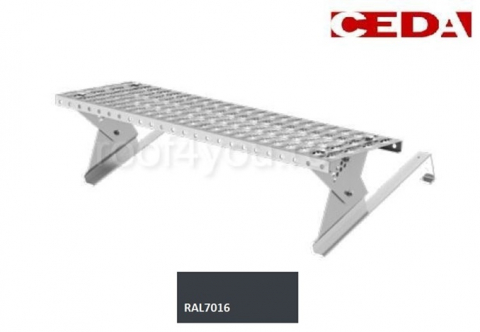 Seturi trepte acces pe acoperis - Set de acces pe acoperis cu tigle de pana la 47cm, din otel galvanizat prevopsit, 80cm