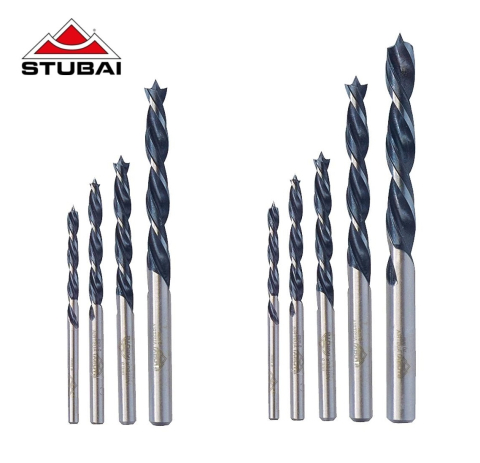 Unelte pentru prelucrarea lemnului - Set de burghie elicoidale (cu dibluri)