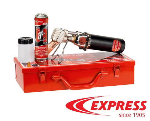 - Arzatoare pe gaz - Set letcon fără furtun pentru acoperiș, cu cutie metalică Express 6364