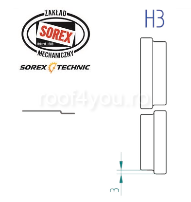 - Masini de bordurat - Set placute de profilare H3 Sorex