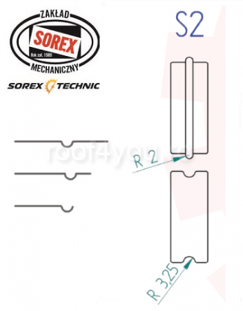 - Masini de bordurat - Set placute de profilare S2 Sorex