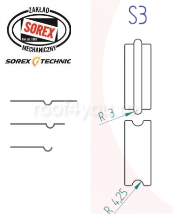 - Masini de bordurat - Set placute de profilare S3 Sorex