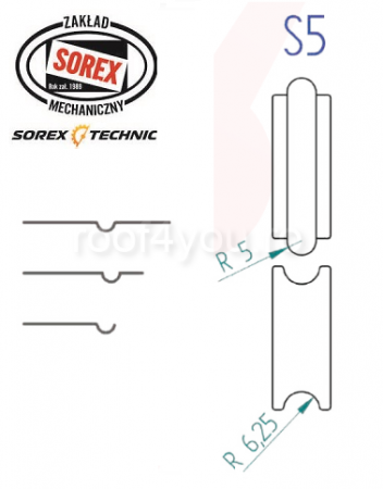 - Masini de bordurat - Set placute de profilare S5 Sorex