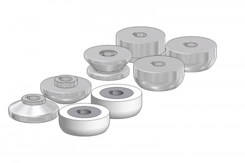 - SCHLEBACH - Set role PICCOLO pentru tabla din UGINOX