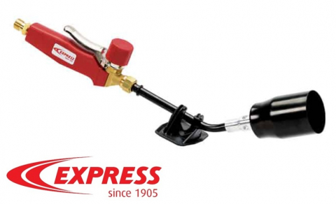 - Arzatoare pe gaz - Set torță acoperiș Express din oțel – 100 kW, mâner ergonomic 605WR + gât L180