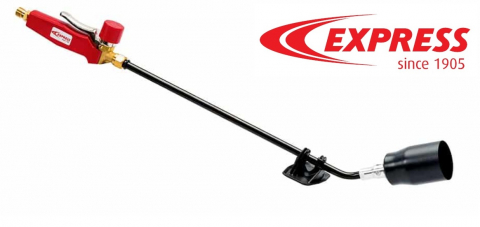 - Arzatoare pe gaz - Set torță acoperiș Express din oțel – 100 kW, mâner ergonomic 605WR + gât L500