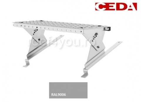 Seturi trepte acces pe acoperis - Set treapta acces acoperis, 40cm, din otel, pentru invelitoare cu tigla metalica ondulata, dimensiune tigla 330/30 mm