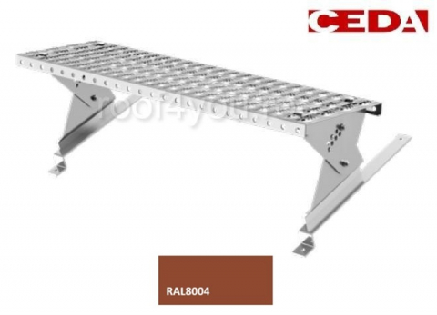 Seturi trepte acces pe acoperis - Set acces pe acoperis din otel, 80cm, dimensiune tigla 320/35 mm, RAL 8004