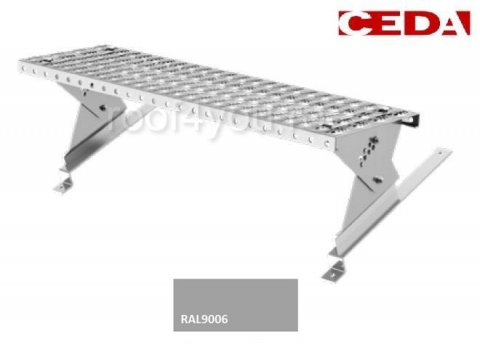 Seturi trepte acces pe acoperis - Set acces pe acoperis din otel, 80cm, dimensiune tigla 330/30 mm, RAL 9006