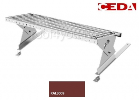 Seturi trepte acces pe acoperis - Set acces pe acoperis din otel, 80cm, dimensiune tigla 350/30 mm, RAL 3009