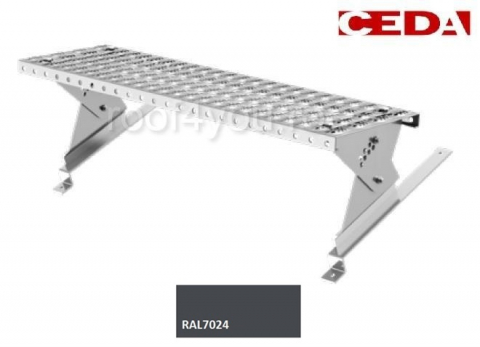 Seturi trepte acces pe acoperis - Set acces pe acoperis din otel, 80cm, dimensiune tigla 350/30 mm, RAL 7024