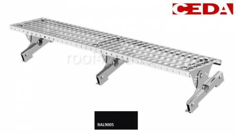 Seturi trepte acces pe acoperis - Set treapta acces acoperis pentru invelitoare cu tabla click sau dublu falt, din otel prevopsit, 120cm
