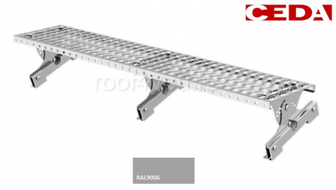 Seturi trepte acces pe acoperis - Set treapta acces acoperis pentru invelitoare cu tabla click sau dublu falt, din otel prevopsit, 120cm