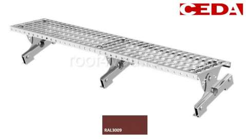 Seturi trepte acces pe acoperis - Set treapta acces acoperis pentru invelitoare cu tabla click sau dublu falt, din otel prevopsit, 120cm