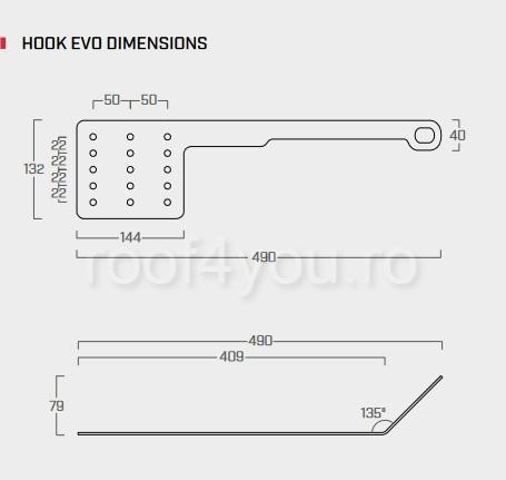 Sistem de ancorare EVO din otel inoxidabil pentru tigla, CEDA [2]