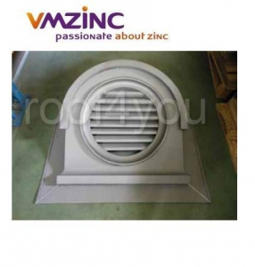 Lucarne - Ventilate de tip ”bull’s eye” VMZINC, Zinc: 320006618, aspect QUARTZ-ZINC®,  Model 1