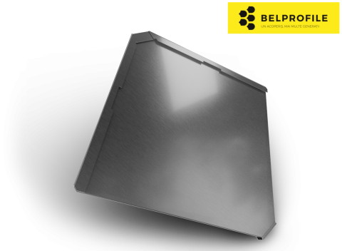 SOLZI - Solzi metalici QUADRA, din otel prevopsit, finisaj MagneZinc NATUR, 0.55mm