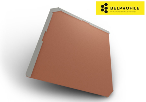 - Solzi patrati - Solzi metalici QUADRA, din otel prevopsit, finisaj SANDSHAPE, 0.5 mm