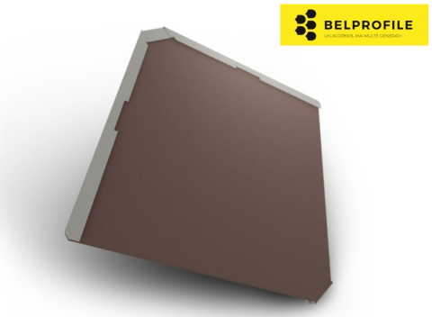 - Solzi patrati - Solzi metalici QUADRA, din otel prevopsit, finisaj SANDSHAPE, 0.5 mm