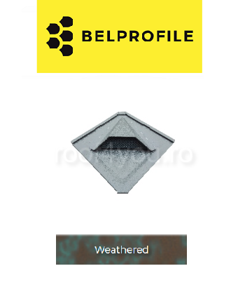 SOLZI - Solzi QUADRA BELPROFILE element ventilatie, suprafata "PrinTech", grosime 0.6 mm, RAL WEATHERED