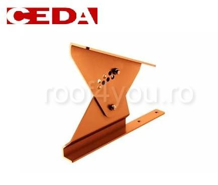 Trepte acces pe acoperis - Suport treapta scara acces pe acoperis plat, din cupru