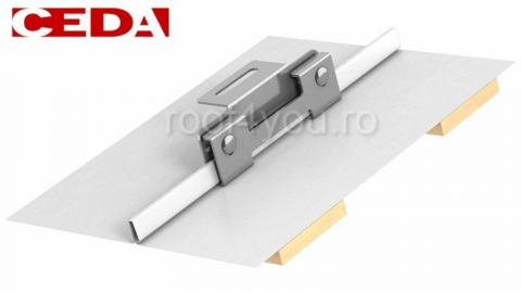 Suport din otel pentru panouri solare si fotovoltaice, pentru tabla faltuita 32 mm, Ral 9005, CEDA [2]