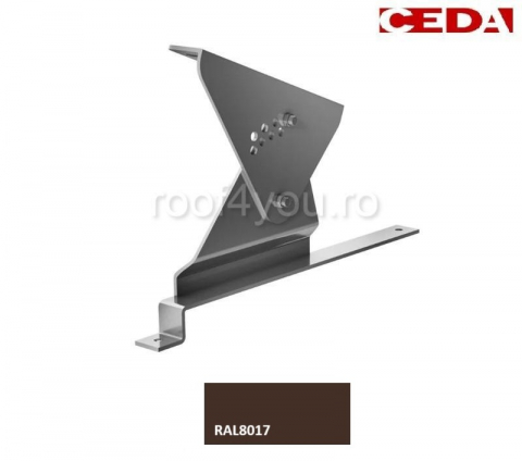 - Trepte din otel - Suport treapta din otel prevopsit pentru tigla metalica, 400/20