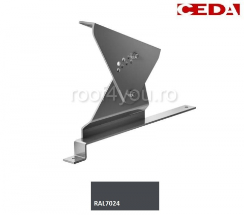 - Trepte din otel - Suport treapta din otel prevopsit pentru tigla metalica Finnera, 330/30