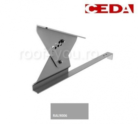 - Trepte din aluminiu - Suport treapta scara acces pe acoperis cu țigle, din aluminiu