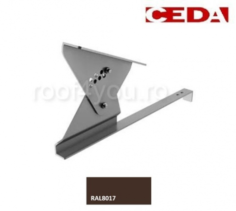 - Trepte din aluminiu - Suport treapta scara acces pe acoperis cu țigle, din aluminiu